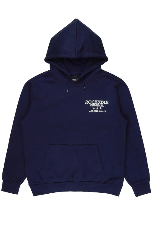 Damek Navy Graphic Hoodie - image 1