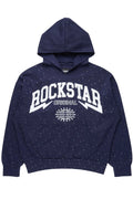 Stori Navy Rhinestone Graphic Hoodie - image 1