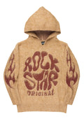 Hakon Beige Graphic Knitted Hoodie - image 1
