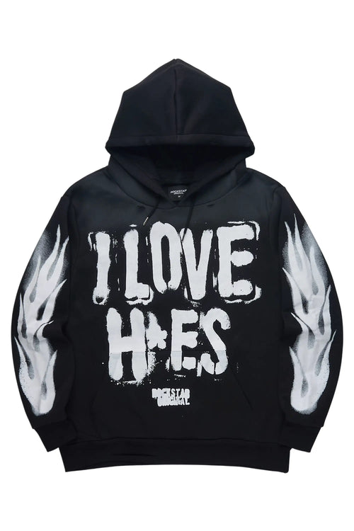 Banyan Black Graphic Relaxed Hoodie - image 1
