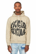 Thierry Beige Graphic Hoodie - image 1