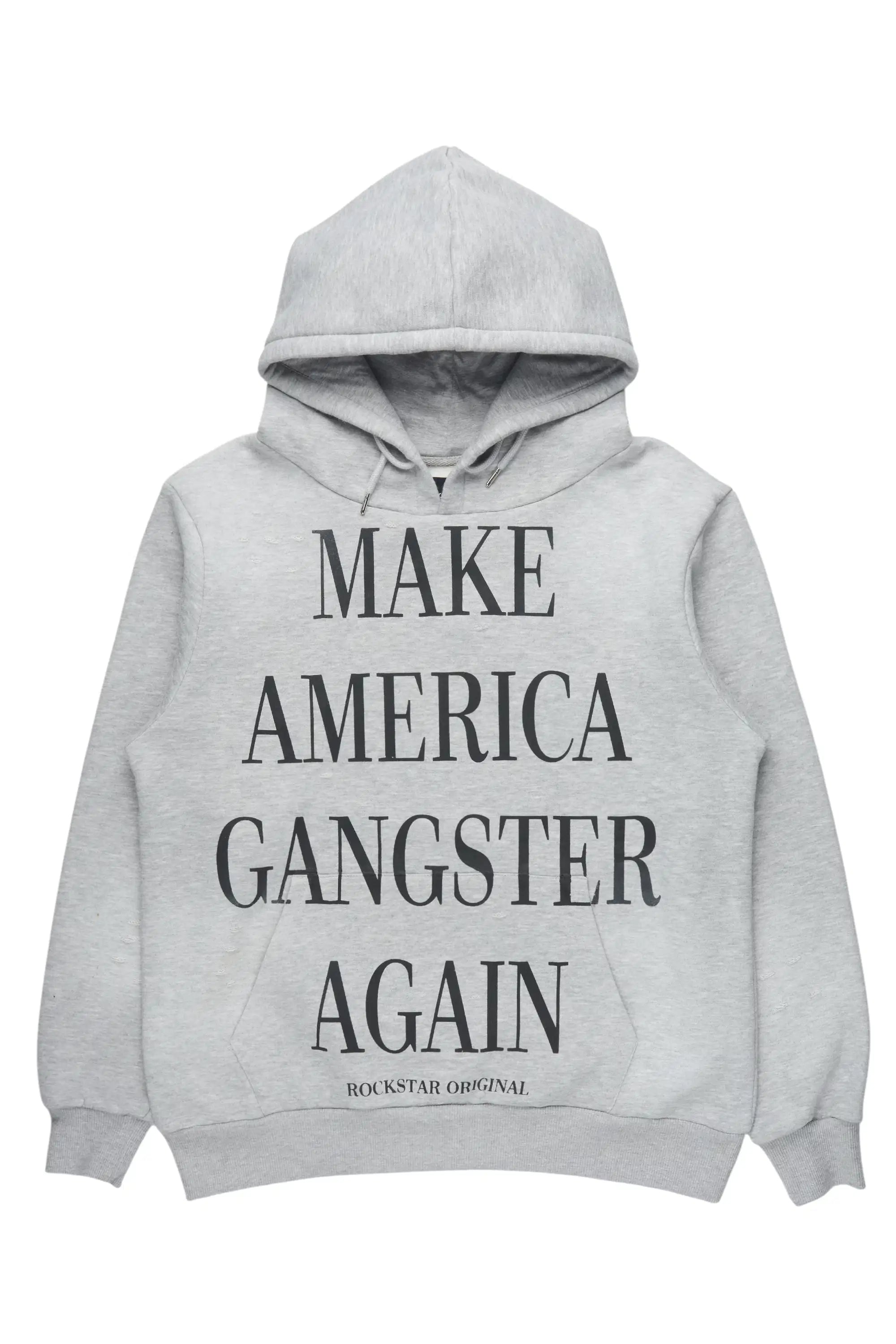 Drake Heather Grey Graphic Hoodie - image 1