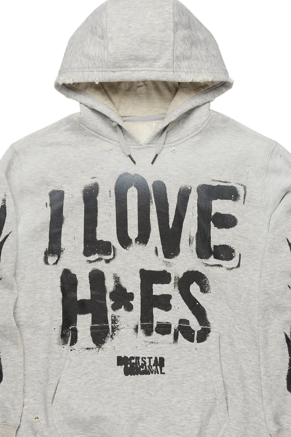 Banyan Heather Grey Distressed Graphic Hoodie - image 2