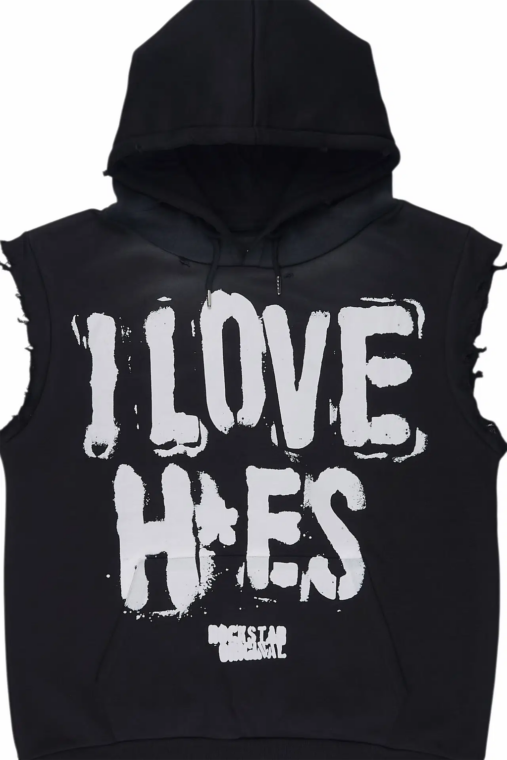 Banyan Black Cut Sleeve Hoodie - image 2