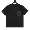 Louis Vuitton Jacquard Knit Nylon-Inlay Spliced Short Sleeve T-Shirt