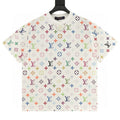 Louis Vuitton Classic Rainbow Allover Direct-Print Short Sleeve T-Shirt