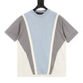 Louis Vuitton SS26 Embossed Logo Contrast Colorblock Knit T-Shirt