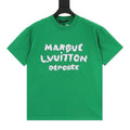 Louis Vuitton 26SS Embroidered Letter Short Sleeve T-Shirt