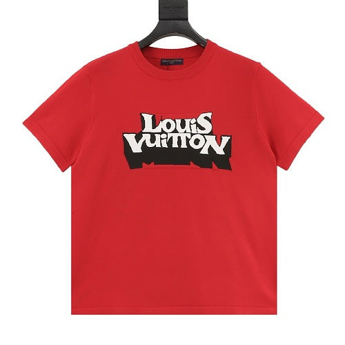 Louis Vuitton Letter Ghost Jacquard Knit T-Shirt