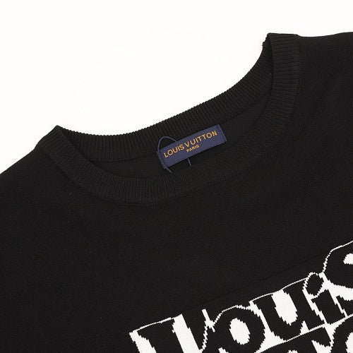Louis Vuitton Letter Ghost Jacquard Knit T-Shirt