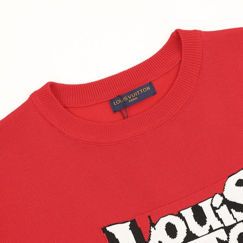 Louis Vuitton Letter Ghost Jacquard Knit T-Shirt