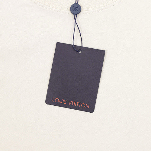 Louis Vuitton Pocket Leather Badge Short Sleeve T-Shirt
