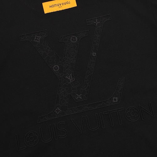 Louis Vuitton SS26 Tonal Monogram Arch Logo 3D Embroidered T-Shirt